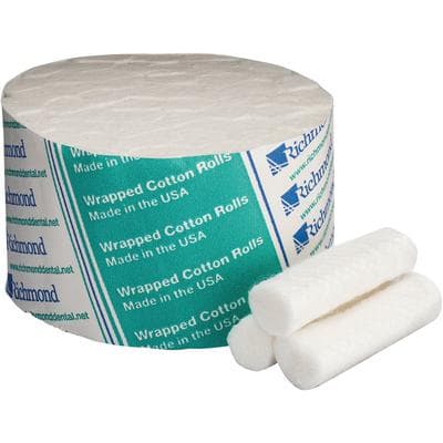 Sion Brands Wrapped Cotton Rolls, 1-1/2" Length, 3/8" Diameter, Medium, Non-Sterile, 2000/Box, #200404 thumbnail 5