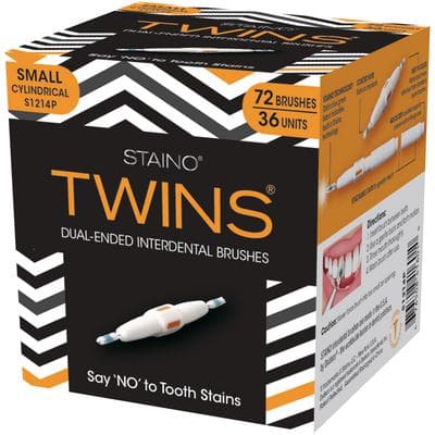 StaiNo® Interdental Brushes, Dual End, Travel Size, Micro Fine, Cylindrical, 36/Pkg, S1214P thumbnail 4
