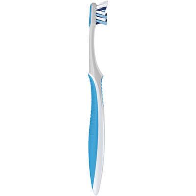 Oral-B CrossAction Compact Manual Toothbrush, Soft, 23 Tuft, Assorted Colors (Pink, Teal, Navy, Grey), 12/Box thumbnail 5