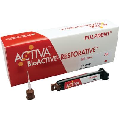 Pulpdent ACTIVA BioACTIVE-RESTORATIVE Value Refill, Shade A3.5, 2 x 5mL (8g) Syringes + 40 Mixing Tips, VR2-A35 thumbnail 17