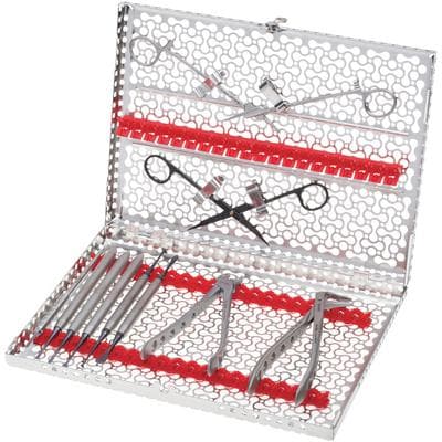 Hu-Friedy Black Line Atraumatic Extraction Kit, 14-Piece Surgical Instrument Kit with Red Infinity Series Cassette, IMNATREXTX thumbnail 4