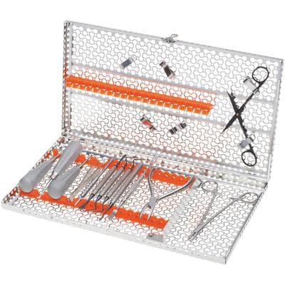 Hu-Friedy Black Line Extraction Kit, 15-Piece Oral Surgery Instrument Kit with Orange Cassette, IMNEXTKITX thumbnail 4
