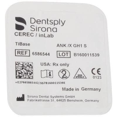 Sirona TiBase ANK/X GH1 S Titanium Abutment Base Kit with Abutment Screw, Ankylos Compatible, Size S thumbnail 5