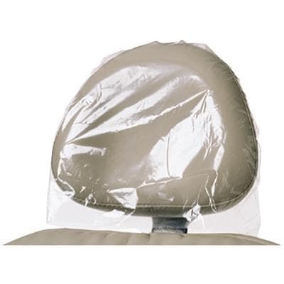 Defend Headrest Covers, Clear Plastic, 11" x 9.5" x 2", 250/Box, BF9000 thumbnail 10