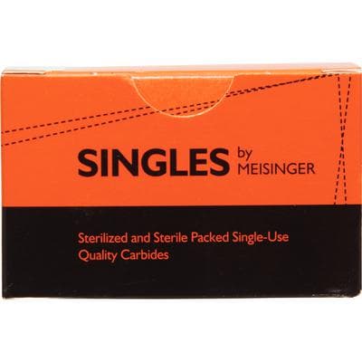 Meisinger Singles Sterile Carbide Bur FG #557, Cylinder, 1.0 mm, 25/Pk, HM31-010-FG thumbnail 4