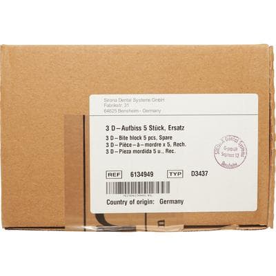 Sirona Galileos Bite Block (Bite Stick), Yellow, 5/Pkg thumbnail 3