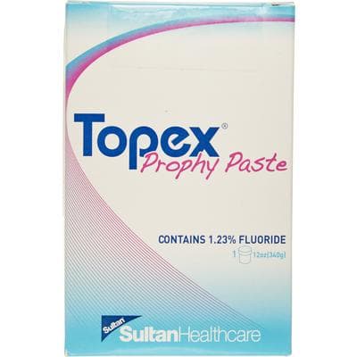 Topex Prophylaxis Paste, Mint, Medium Grit, 12 oz Jar, with 1.23% Fluoride thumbnail 2
