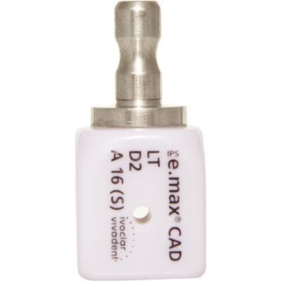 IPS e.max CAD LT A16 (S) Lithium Disilicate Milling Block, Shade D2, Low Translucency, for CEREC/inLab, Box of 5 thumbnail 9