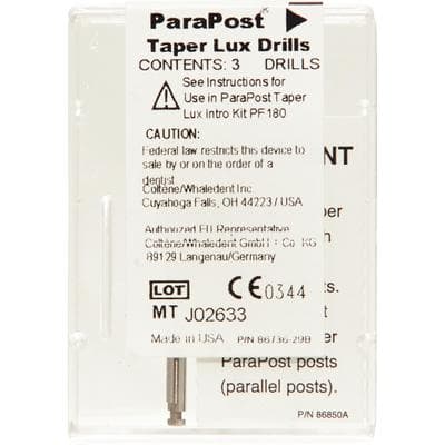 ParaPost Taper Lux Translucent Esthetic Post System Drill Refill, Size 6 (1.50mm), Black, 3/Pk, P826 thumbnail 11