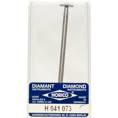 Horico® Diamond Instrument, Wheel Shape, HP, 7.3 mm Diameter, 0.5 mm Head Length, Ultra Fine Grit, #041-073 thumbnail 2