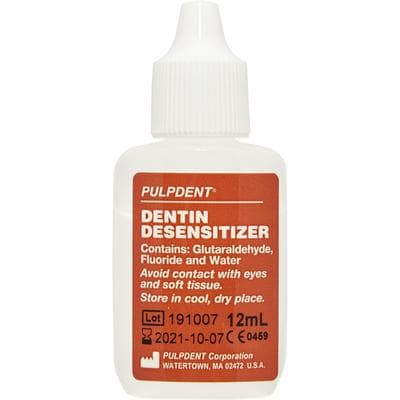 Pulpdent Dentin Desensitizer, 5% Glutaraldehyde with Fluoride, 12 mL Bottle, DES thumbnail 14
