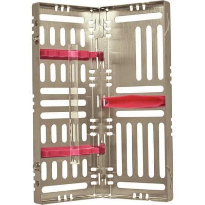 Nordent Sterilization Cassette, Small, 5 Instruments, Fuchsia, Single-Sided, Stainless Steel, 3" W x 8" L x 1.25" H, CH1-5N3 thumbnail 2