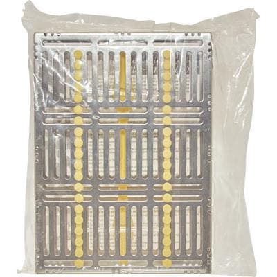 Nordent Sterilization Cassette, Single-Sided Large, 20 Instruments, Yellow, Stainless Steel, 8" x 11" x 1.25", CH3-20N4 thumbnail 11