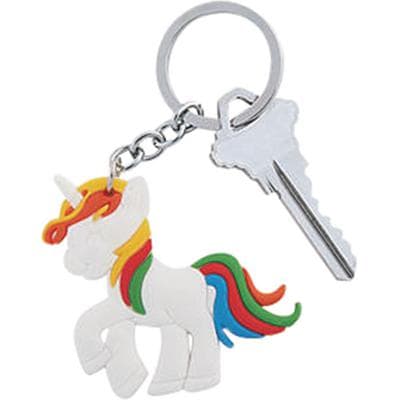 Unicorn Keychain, 2 inch, 12/Pkg - Unicorn Keychain - 2, 12/Pkg - Unicorn Keychain – 2, 12/Pkg - Image 1