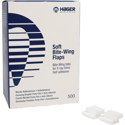 Hager Worldwide Soft Bite-Wing Tabs, White, Foam, Self-Adhesive, 500/Box, 656303 thumbnail 11