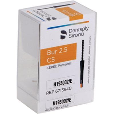 CEREC Primemill Milling Bur ZrO2 CS, 2.5 mm, 3/Pkg thumbnail 8