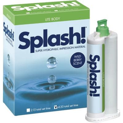 Splash! VPS Impression Material, Light Body, Regular Set, Wild Berry Scent, 2 x 48 ml Cartridges, SPD1209 thumbnail 12