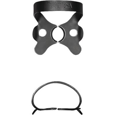 Hu-Friedy Black Line Rubber Dam Clamp #2A, Winged, Larger Premolars, RDCM2AX thumbnail 8