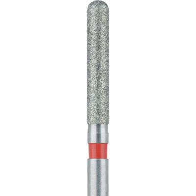 Meisinger Zirconia Diamond Bur, FG, Round End Cylinder, #881Z3-017, Fine Grit, Red Ring, 1.7 mm Head Diameter, 9.5 mm Head Length, 5/Pack thumbnail 5
