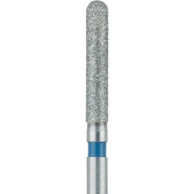 Meisinger 881Z4-017 FG Diamond Bur for Zirconium Oxide, Round End Cylinder, Medium Grit, Blue Ring, 1.7 mm Head Diameter, 9.5 mm Working Length, 5/Pack thumbnail 6