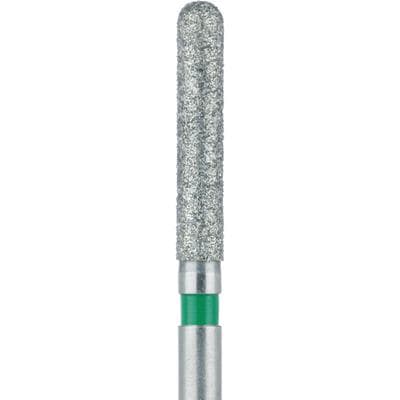 Meisinger 881Z5-017 FG Zirconia Diamond Bur, Round End Cylinder, Coarse Grit, Green Ring, 1.7 mm Head Diameter, 9.5 mm Working Length, 5/Pack thumbnail 6