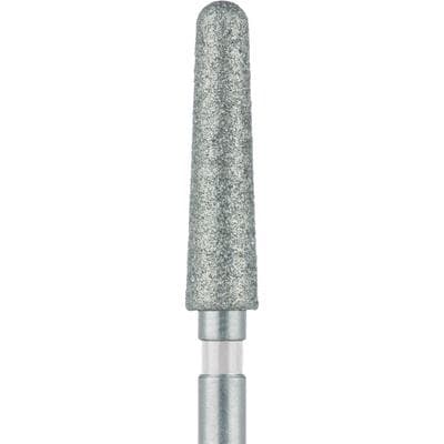 Meisinger 852Z1-024-FG Zirconia Diamond Bur, Ultra Fine Grit, Round End Taper, 2.4mm Head Diameter, Friction Grip, 5/Pack thumbnail 6