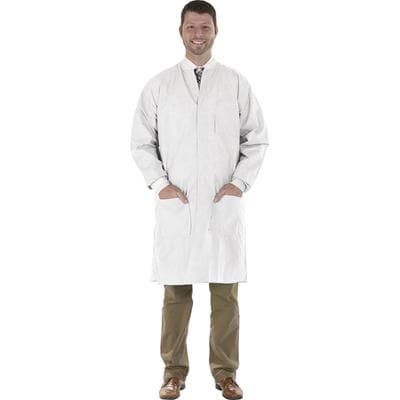 SafeWear High Performance Lab Coat, White Frost, Medium, 12/Bag, 8110-B thumbnail 16