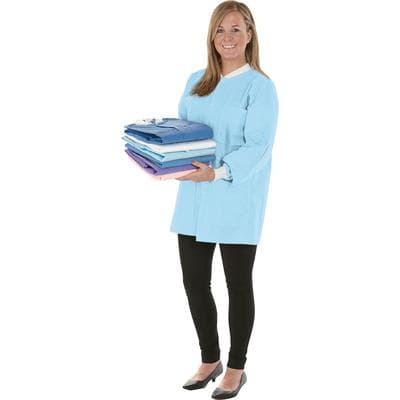 SafeWear Hipster Disposable Jacket, Extra Large, Soft Blue, 45 g/m2 SMS, 12/Pk, 8104-D thumbnail 14