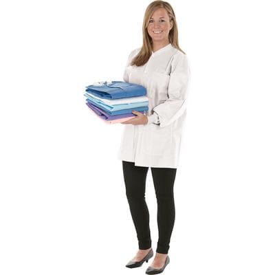 SafeWear Hipster Jacket, Large, White Frost, 45 g/m2 SMS, AAMI Level 2, 12/Pk, 8105-C thumbnail 16
