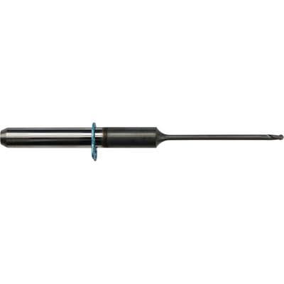 VHF Zirconia Milling Double Tooth Radius Cutter, 1.0mm Diameter, 40mm Length, Coated, R5 Compatible, 1/Pkg, ID #1021 thumbnail 2