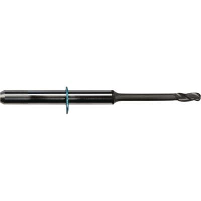 VHF Zirconia Milling Triple Tooth Radius Cutter, 2.0mm Diameter, 40mm Length, Coated, 1/Pkg, ID #1027 thumbnail 3