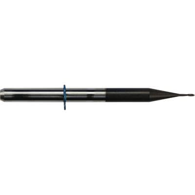 vhf R5 Milling and Grinding Tool for Zirconium Oxide, Diamond-Coated Double Tooth Radius Cutter, 0.6 mm Diameter, 40 mm Length, ID #1022 thumbnail 2