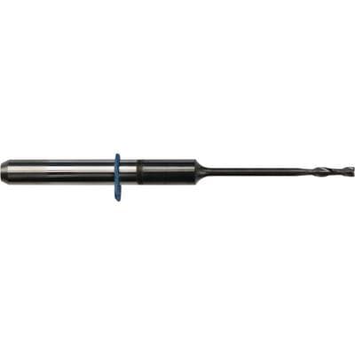 vhf R5 Milling and Grinding Tool for Zirconium Oxide, Diamond-Coated Double Tooth Cutter, 1.2 mm Diameter, 40 mm Length, ID #1025 thumbnail 2