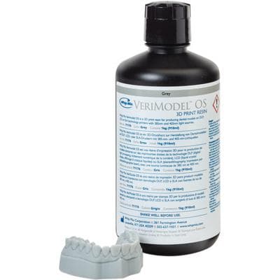 Whip Mix VeriMODEL OS Grey 3D Printing Resin, 1 kg (910 mL) Bottle, #71176 thumbnail 5