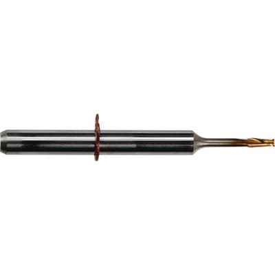 vhf R5 Milling and Grinding Tool for CoCr Materials - Double Tooth Torus Cutter, 1.2 mm Diameter, 35 mm Length, ID #1043 thumbnail 2