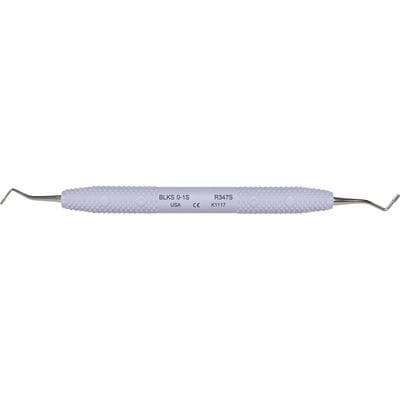 R347S Blacks Plugger 0/1 Serrated, 1.0 mm, Alabaster Grey, Resin Handle, Each thumbnail 2