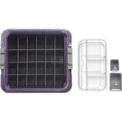Zirc Complete Procedure Tub Kit, Plum, 12-5/8"L x 11-1/4"W x 4"H, with Cover, Dividers, Cups, and Slide Tray, 20Z455-E thumbnail 6