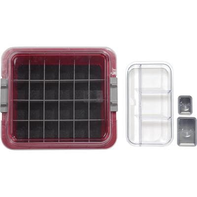 Zirc Procedure Tub Complete Kit, Red, 12-5/8" L x 11-1/4" W x 4" H, with Cover, Liner, Dividers, Cups & Slide Tray, 20Z455-M thumbnail 7