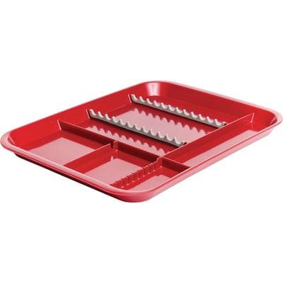Zirc B-Lok Divided Set-Up Tray, Red, Size B, 13-3/8" x 9-5/8" x 7/8", 20Z451-M thumbnail 7