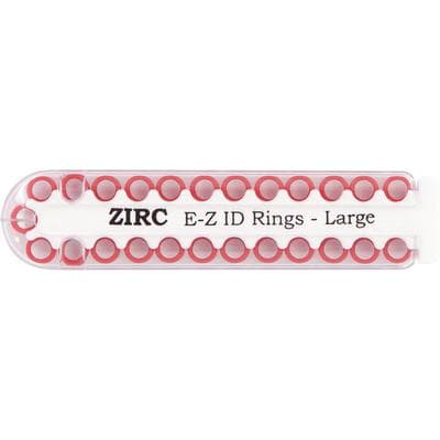 Zirc E-Z ID Instrument Rings, Large, Red, 25/Pk, 70Z200M thumbnail 7
