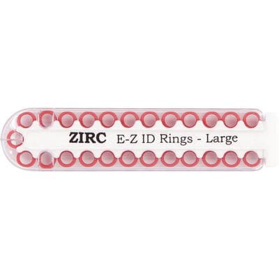 Zirc E-Z ID Rings Small, Red, 1/8" Diameter, 25/Pack, 70Z100-M thumbnail 6