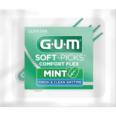 GUM Soft-Picks Comfort Flex Mint Interdental Cleaners, 4 Picks per Pack, 72 Packs per Box (288 Picks), 670P thumbnail 11