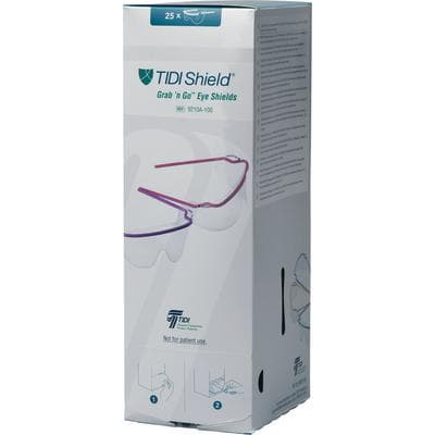 TIDIShield® Grab 'N Go™ Eye Shields Dispenser, Latex Free, 4 Boxes x 25 Shields, 01KYV9DPSH1P2WR95T1B6Z03N1 - TIDIShield® Grab ’N Go™ Eye Shields Dispenser - TIDIShield® Grab ’N Go™ Eye Shields Dispenser - Image 1