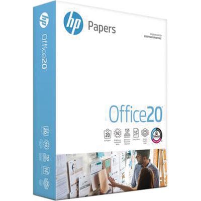 HP Office Paper, White, 8-1/2" x 11", 92 GE Brightness, 5,000 Sheets/Carton, HEW 112101 - Hewlett-Packard HP Office Paper, White - 8-1/2" x 11", 5,000/Carton - Image 1