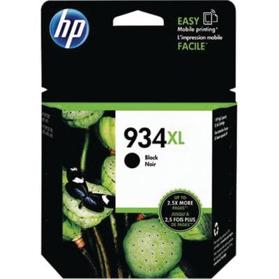 HP 934XL High Yield Black Inkjet Cartridge (C2P23AN), 1000 Page Yield, for Officejet 6230/6812/6815/6820/6825/6835 - HP Inkjet Cartridges work with printer models: Officejet 6230, 6812, 6815, 6820, 6825, 6835 - HP 934XL Black Ink, 1000 Page Yield - Image 1