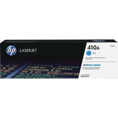 HP 410A Original LaserJet Toner Cartridge, Cyan, CF411A, 2,300 Page Yield - Hewlett-Packard Color LaserJet - M477fnw, M477FDW, MFP M477FDN - Cyan, 2,300 Page Yield - Image 1