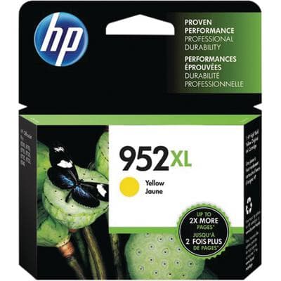 HP 952XL High Yield Yellow Original Ink Cartridge for OfficeJet Pro 8710/8720/8740, 1,600 Page Yield - Hewlett-Packard OfficeJet Pro - 8710, 8720, 8740 - Yellow High Yield, 1,600 Page Yield - Image 1