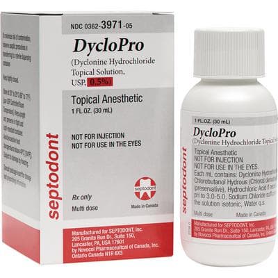 Septodont DycloPro Dyclonine Hydrochloride Topical Solution USP 0.5%, 1 oz Jar, 99510 thumbnail 16
