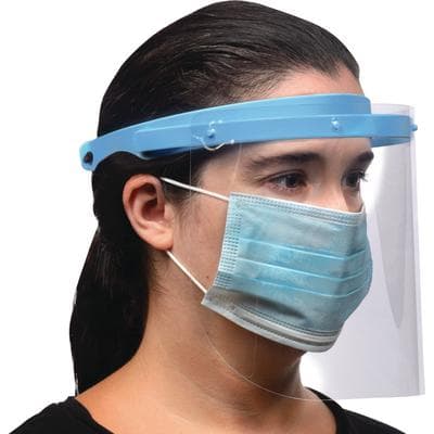 Spring Health Products FS-1 Adjustable Face Shield Kit, Clear, Blue Headband, 1 Headset + 10 Replacement Shields thumbnail 8