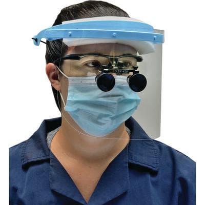 Spring Health Products FS-1 Adjustable Face Shield Kit, Clear, Blue Headband, 1 Headset + 10 Replacement Shields thumbnail 9